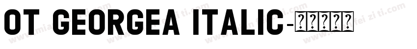 OT GEORGEA Italic字体转换